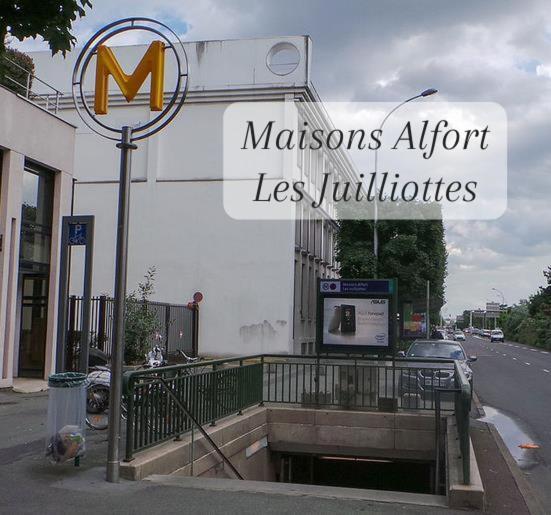 Escale-Marne Fr - 101 - Free Parking - Free Luggage Storage - All Equipped - Linen Included - Washing Machine - Luxury Eve Sleep Mattress 160X200 - 10Mn Walk Metro 8 - Rer A - Panoramic View - From 1 To 4 Guests Мезон-Альфор Экстерьер фото