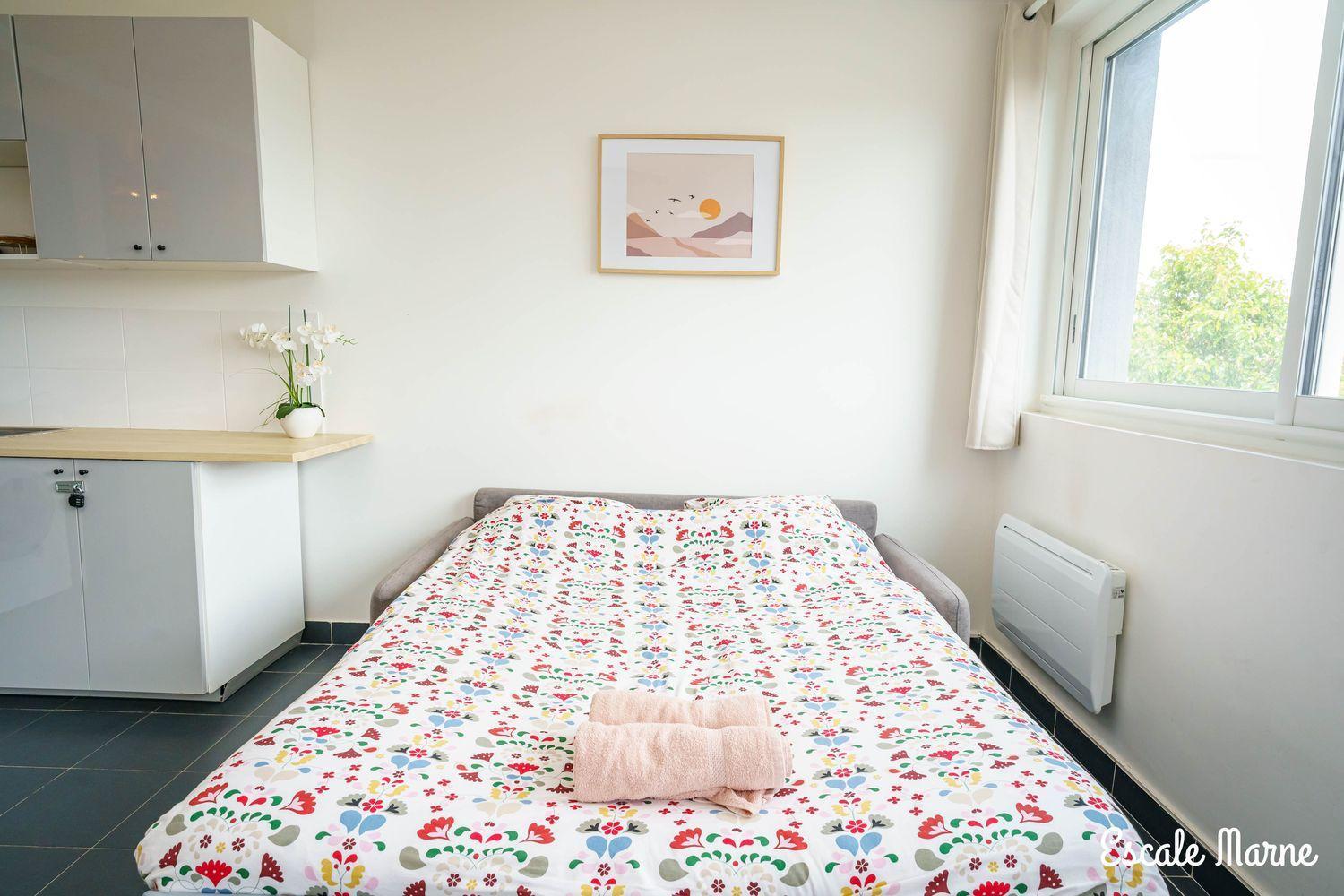 Escale-Marne Fr - 101 - Free Parking - Free Luggage Storage - All Equipped - Linen Included - Washing Machine - Luxury Eve Sleep Mattress 160X200 - 10Mn Walk Metro 8 - Rer A - Panoramic View - From 1 To 4 Guests Мезон-Альфор Экстерьер фото