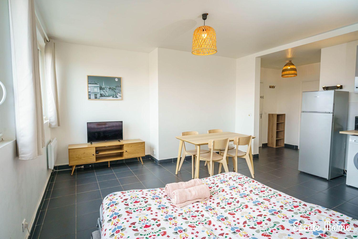 Escale-Marne Fr - 101 - Free Parking - Free Luggage Storage - All Equipped - Linen Included - Washing Machine - Luxury Eve Sleep Mattress 160X200 - 10Mn Walk Metro 8 - Rer A - Panoramic View - From 1 To 4 Guests Мезон-Альфор Экстерьер фото